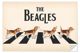 Wandsticker The Beagles