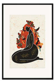 Gerahmter Kunstdruck Flower Sun Goddess IV