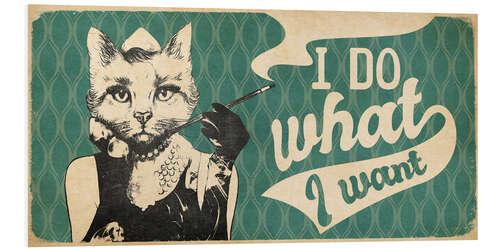 Foam board print Cat Lady