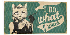 Foam board print Cat Lady