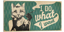 Tableau en plexi-alu Cat Lady