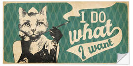 Wall sticker Cat Lady