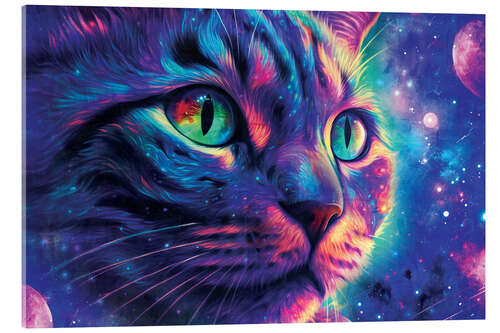 Acrylic print Cosmic Cat II