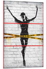 Foam board print Banksy - Crime Scene Marathon Winner