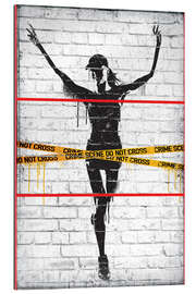 Galleritryck Banksy - Crime Scene Marathon Winner