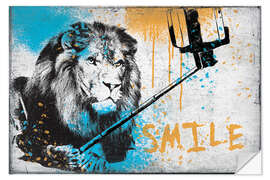 Wall sticker Banksy - Lion Selfie