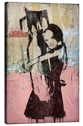 Canvas print Banksy - Bomb Hugger