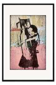 Gerahmter Kunstdruck Banksy - Bomb Hugger