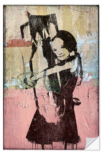 Muursticker Banksy - Bomb Hugger