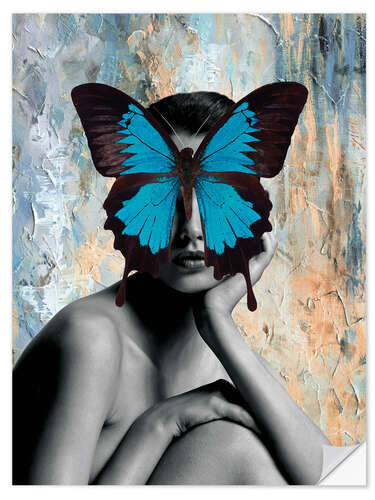 Sticker mural Butterfly Lady