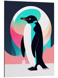 Quadro em alumínio Pop Art Penguin