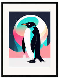 Impression artistique encadrée Pop Art Penguin