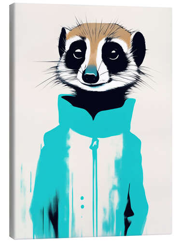 Canvas print Pop Art Meerkat