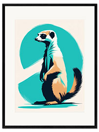 Impresión de arte enmarcada Sweet Meerkat