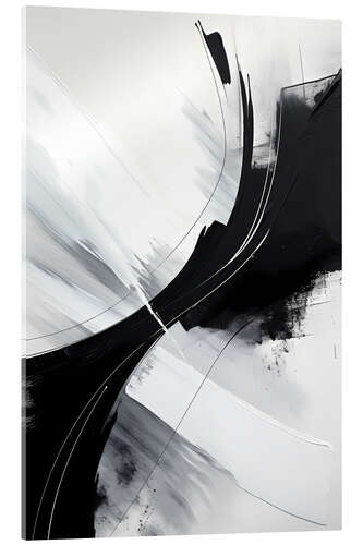Tableau en verre acrylique Abstraction I