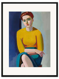 Gerahmter Kunstdruck Portrait of Hanne