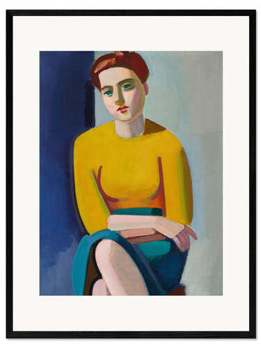 Stampa artistica con cornice Portrait of Hanne