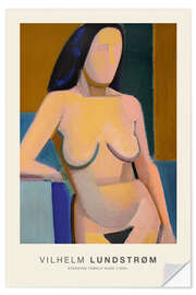 Muursticker Standing Female Nude, 1938