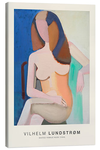 Canvas print Seated Female Nude, 1950