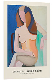 Hartschaumbild Seated Female Nude, 1950