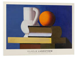 Bilde på skumplate Still Life with White Jug, Orange &amp; Book, 1933