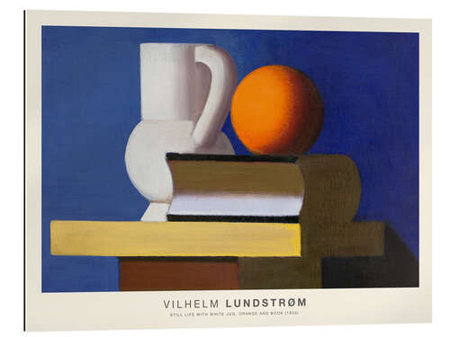 Quadro em plexi-alumínio Still Life with White Jug, Orange & Book, 1933