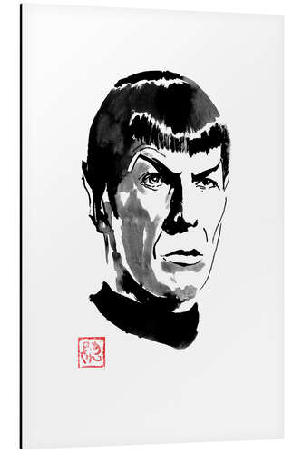 Aluminium print Spock