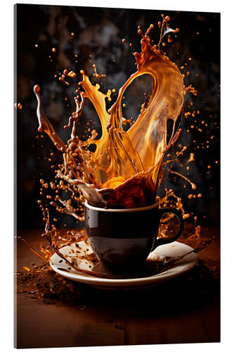 Acrylic print Smashing Coffee