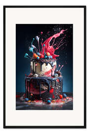Gerahmter Kunstdruck Smashing Cake