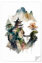 Vinilo para la pared Rock Cliffs in Japan