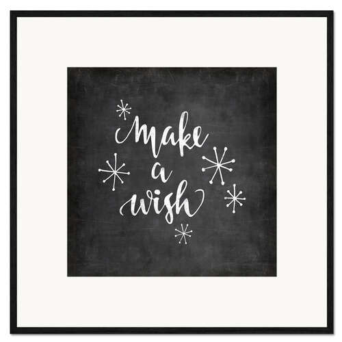 Framed art print Make A Wish