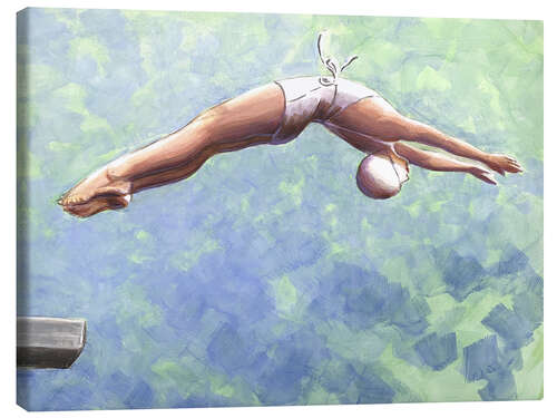 Canvas print Kunstspringerin