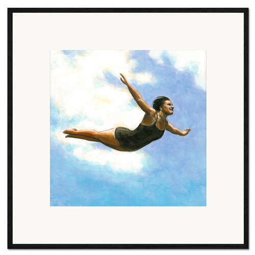 Framed art print Diver in the Air II