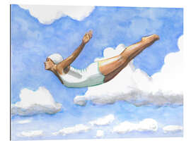 Gallery print Diver in Soft Clouds