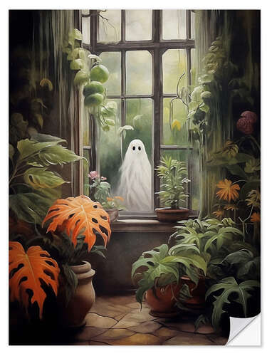 Vinilo para la pared Plant Lover Ghost