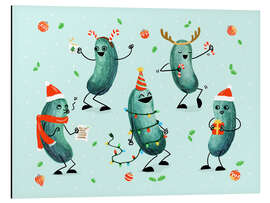 Tableau en aluminium Holiday Pickle Party!