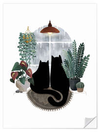 Sisustustarra Rainy Day Cats