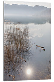 Quadro em alumínio Morning Mood at Edersee, Hesse