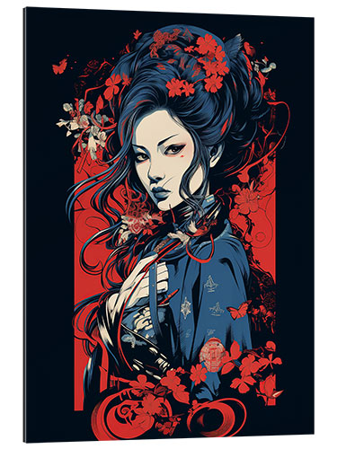 Quadro em plexi-alumínio Mineko Geisha