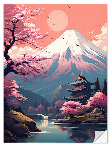 Sticker mural Fuji Landscape