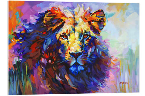 Tableau en plexi-alu Majestic Lion