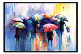 Gerahmter Kunstdruck Memories Beneath the Rain's Kiss