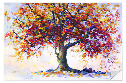 Adesivo murale Tree of Heartfelt Hues