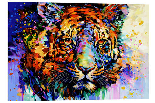 Foam board print Tiger's Wild Wonder