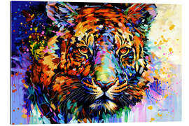 Tableau en plexi-alu Tiger&#039;s Wild Wonder