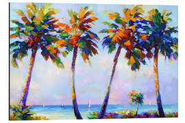 Aluminium print Palm Trees in the Sun's Warmth