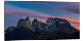 Aluminium print Cuernos in Torres del Paine National Park, Chile