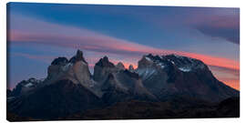 Leinwandbild Cuernos im Nationalpark Torres del Paine, Chile