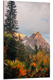 Aluminium print Elferkofel in Autumn