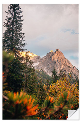 Wall sticker Elferkofel in Autumn